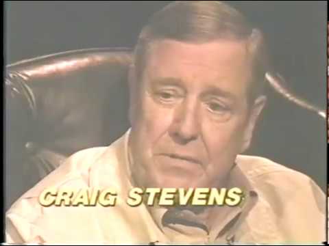 Craig Stevens--1993 TV Interview, 