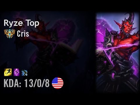 Ryze Top vs Jax - Cris - NA Challenger Patch 6.9