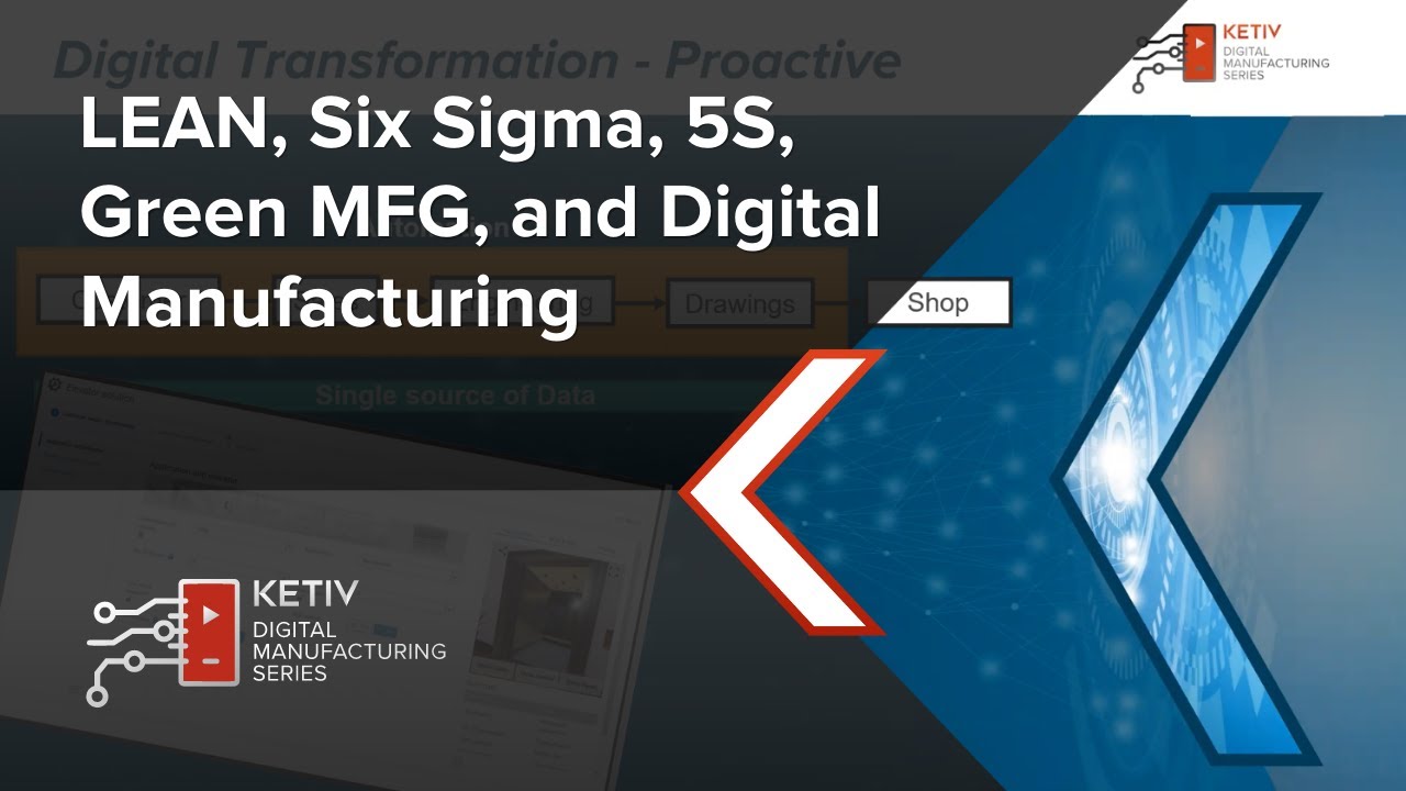 LEAN, Six Sigma, 5S, Green MFG, and Digital Manufacturing | KETIV Digital Manufacturing Series