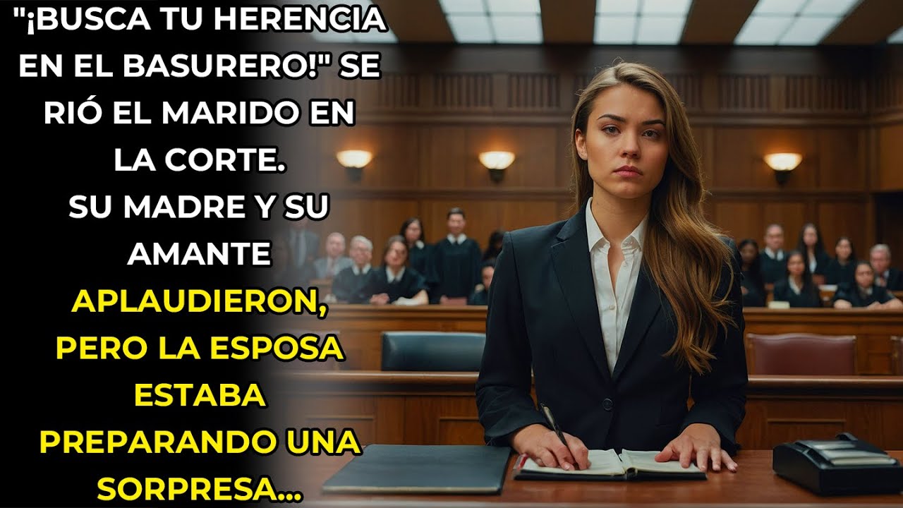 "¡BUSCA TU HERENCIA EN EL VERTEDERO!" SE RIÓ EL ESPOSO EN LA CORTE. SU MADRE Y SU AMANTE APLAUDIERON