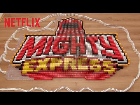 Mighty Express in 45,000 Dominoes | Netflix Jr