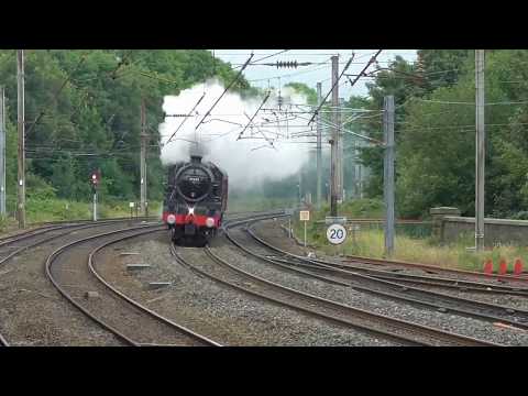 Steam 45690 and 46233 at Lancaster, Sat. 22nd July 2017
