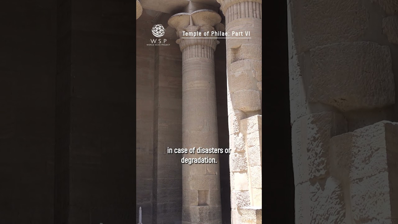 Temple of Philae 3D Scanning Project：Part6 / WORLD SCAN PROJECT #shorts #egypt #philae