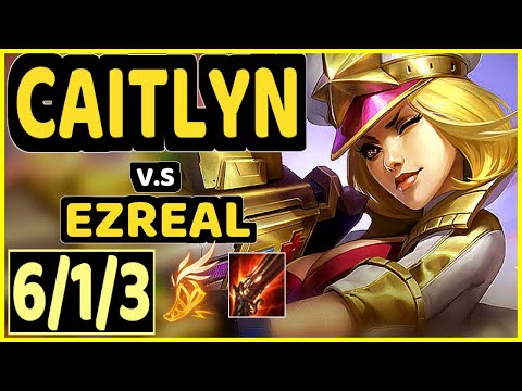 JUZINHO (CAITLYN) vs EZREAL - 6/1/3 KDA BOTTOM ADC CHALLENGER GAMEPLAY - BR