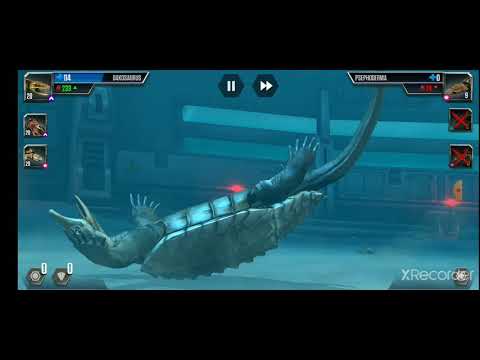 DAKOSAURUS VS PSEPHODERMA BATTLE SHORTS || JURASSIC WORLD- THE GAME
