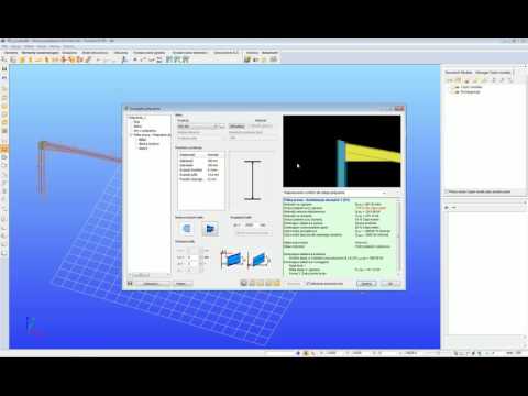 ConSteel 10 - Rama portalowa - SGU, wymiarowanie połączeń, narzędzia zaawansowane