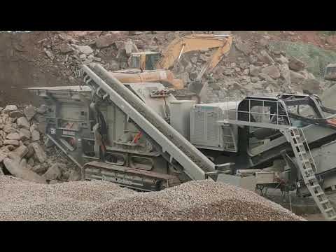 Shanghai DM Tracked Mobile crusher Plant 250tph new site (soft stone)