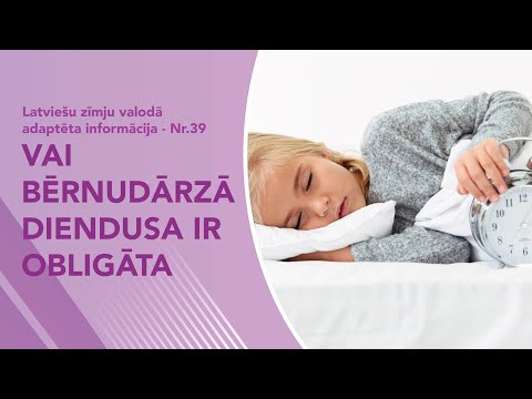 Nr. 39 “Vai bērnudārzā diendusa ir obligāta”