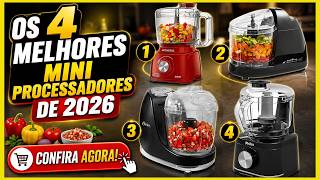 🥕🔥 Os 4 Melhores Mini Processadores de Alimentos de 2026! Vale a Pena Comprar?