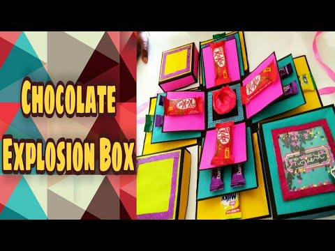 Hand made chocolate explosion box