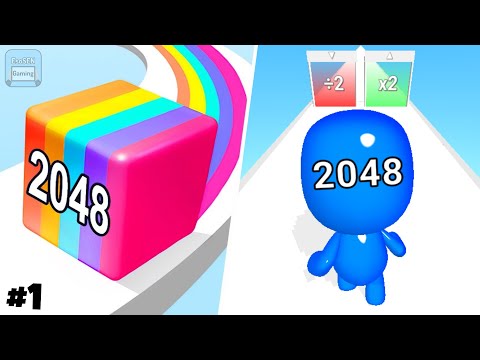 Jelly Run 2048 | Man Runner 2048 | All Levels Gameplay | Android, iOS | Satisfying Mobile Games #1