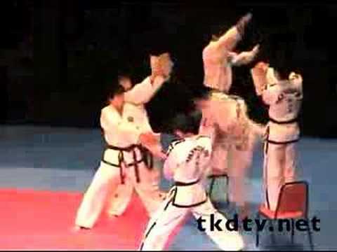 2007 North Korea TKD Demo Team Action