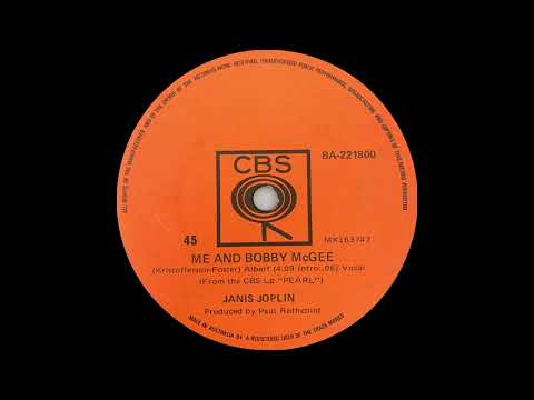 1971: Janis Joplin - Me and Bobby McGee - mono 45