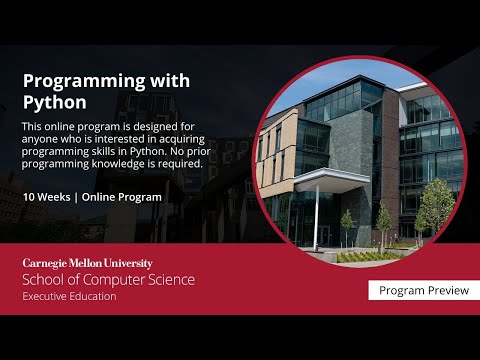 Course Preview : Programming with Python at CMU |  | Emeritus 