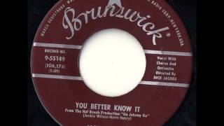 Jackie Wilson .... You Better Know It .  1959.