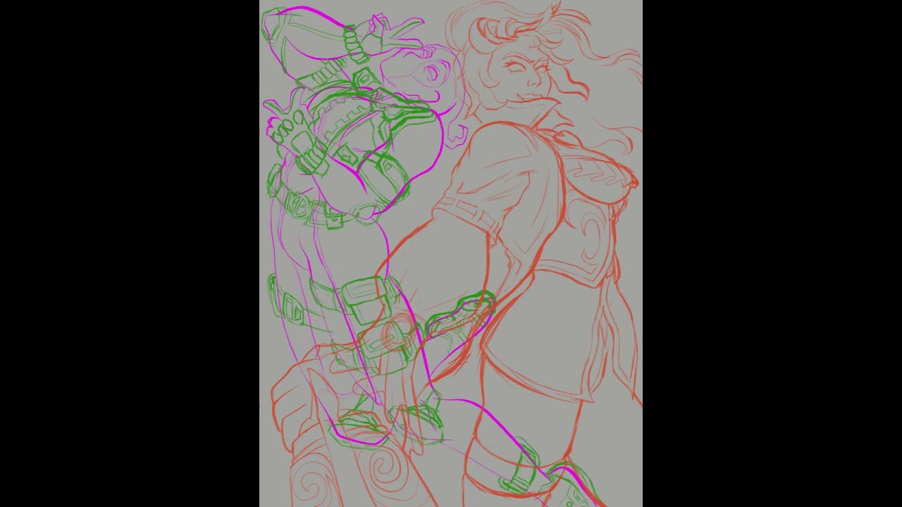 Elsa Bloodstone Has Been Sketched! #marvelrivals #elsabloodstone #deadpool #wip #timelapse