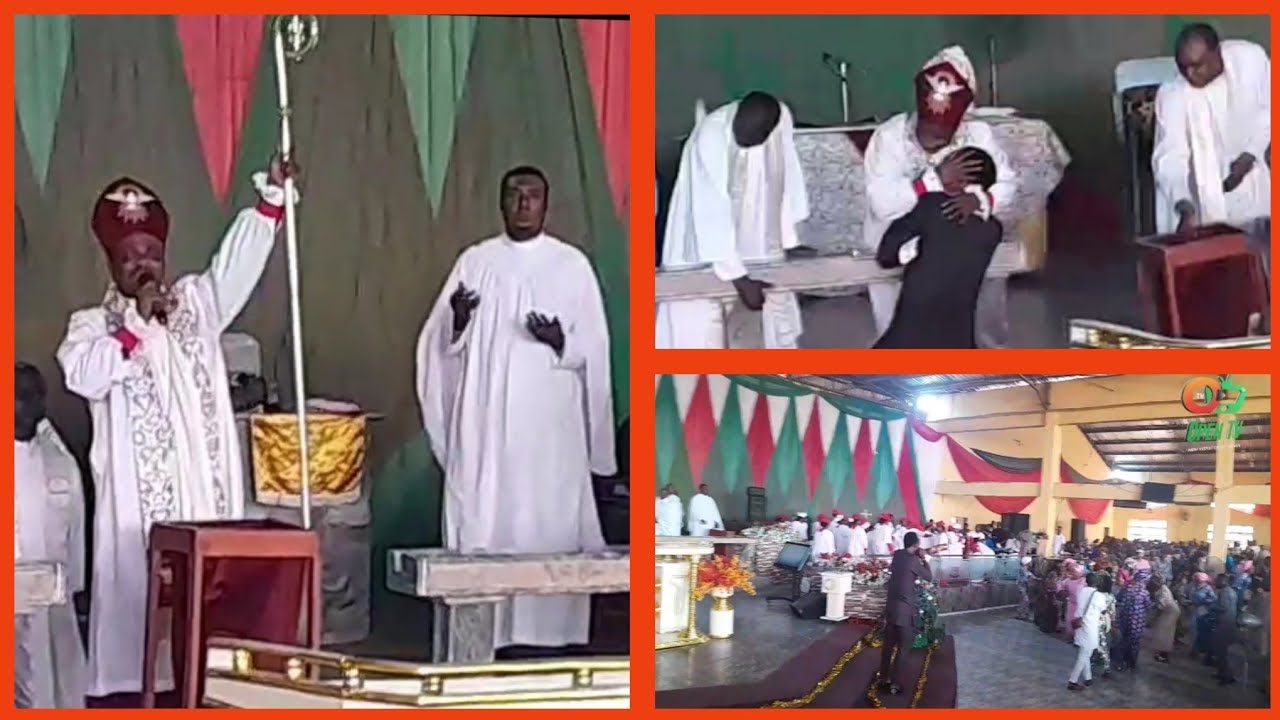 Watch How Bishop Jeremiah Okunlola Fired 12 Ballistic Prophetic Prayers At Congregants During First Sunday Service in 2025, The 12th Prayer Point May Shock You!