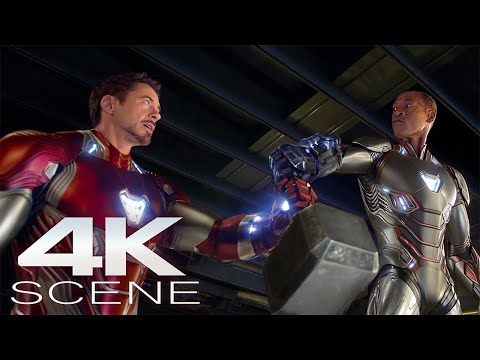 Avengers Try Lifting Thor's Hammer (4K Blu-ray) Fight Scene | Avengers Age Of Ultron Movie [2015]