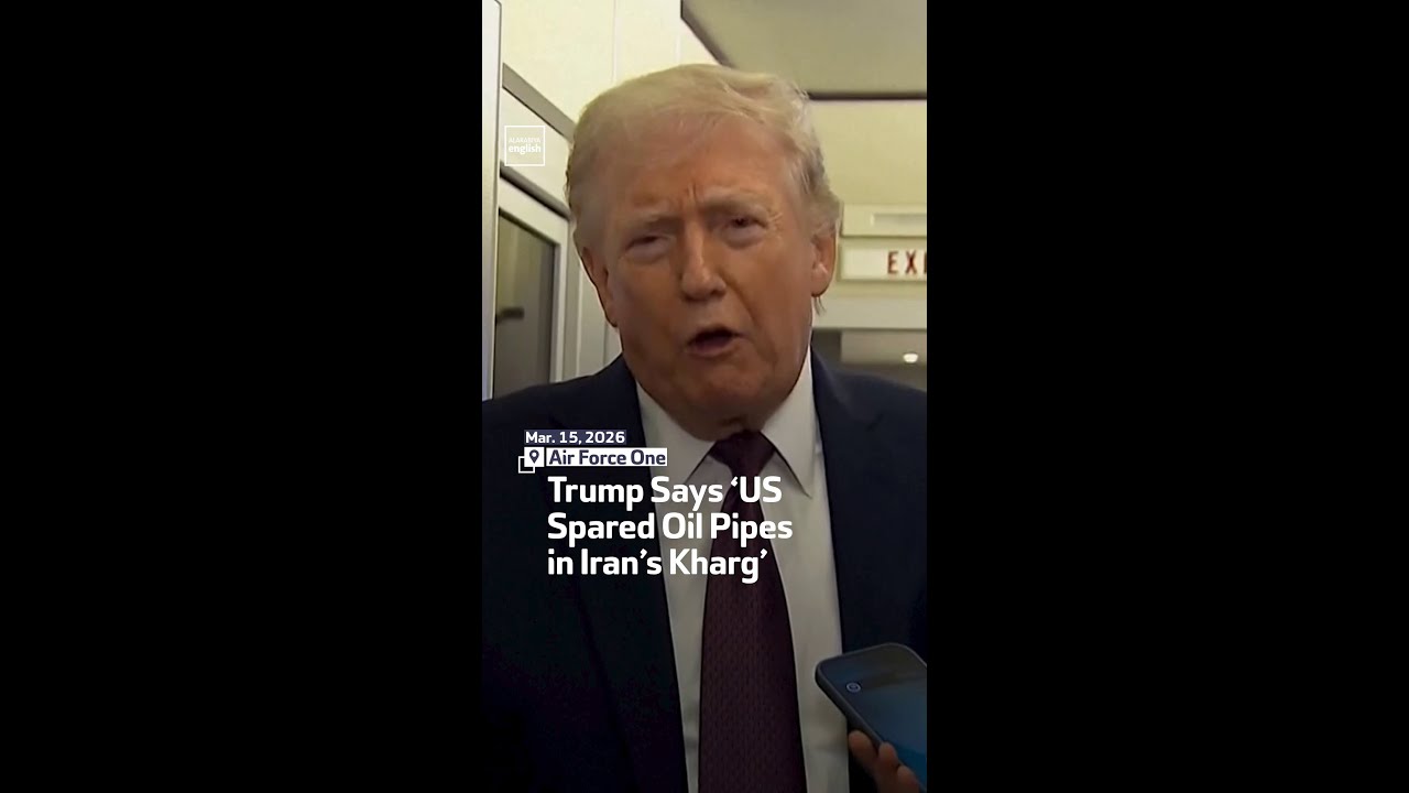 Video | Trump Says ‘US Spared Oil Pipes In Iran’s Kharg’
