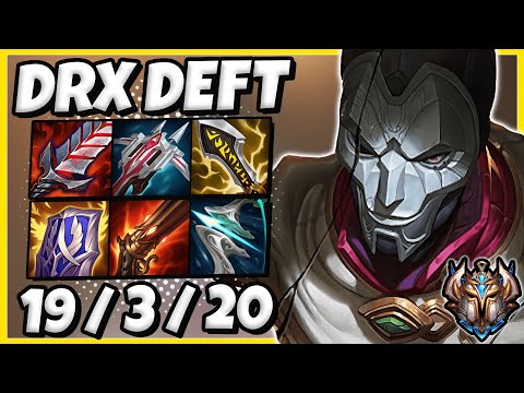 Deft Jhin vs Samira [ ADC ] Patch 11.24 Korea Challenger ✅