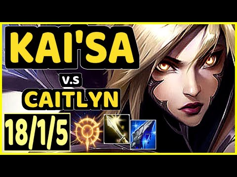 MICAO (KAI'SA) vs CAITLYN - 18/1/5 KDA BOTTOM ADC CHALLENGER GAMEPLAY - BR