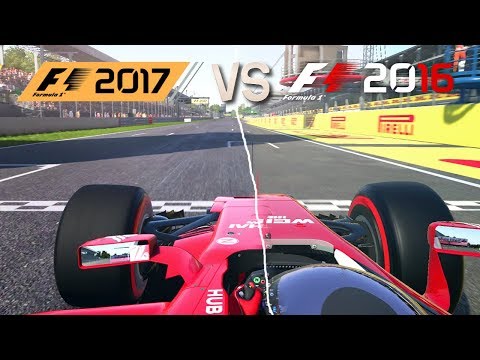 F1 2017 VS F1 2016 (Graphics & Sound Comparison)