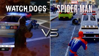 Spider-Man vs Watch Dogs - Physics and Details Comparison