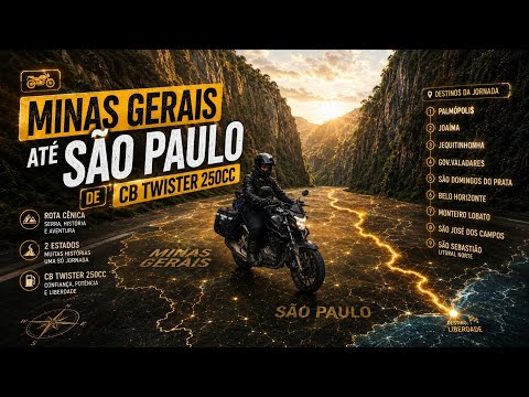 MOTO-VIAGEM / NORTE DE MINAS GERAIS ATÉ SÃO PAULO / ( CB TWISTER 250)#cbtwister 