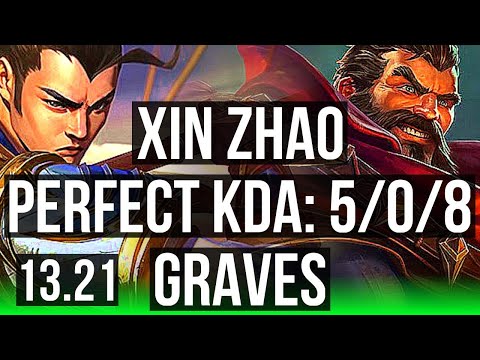 XIN ZHAO vs GRAVES (JNG) | 5/0/8, 66% winrate | BR Master | 13.21