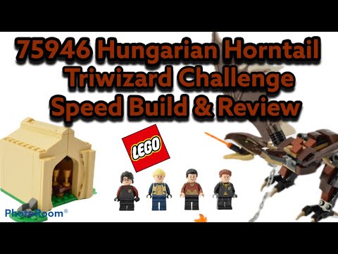 LEGO 75946 Harry Potter Hungarian Horntail Triwizard Challenge Speed Build & Review