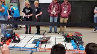 February 25, 2017 Tournament at Fall River Elementary – Qualifying Match with Berthoud Robotics Club’s Team 1069G (V.I.N.CENT)