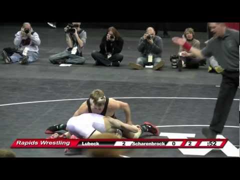 Rylan Lubeck vs Jared Scharenbrock WIAA STATE FINALS 2012