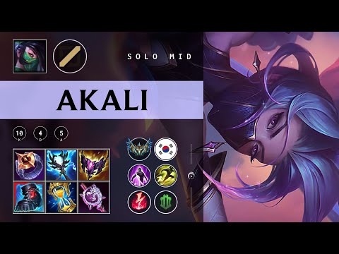 Akali Mid vs Syndra - KR Challenger Patch 25.24