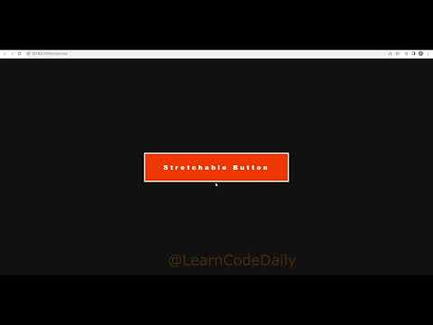 Stretchable Button Using Html Css Button Stretch On Hover Hover Effect Learncodedaily