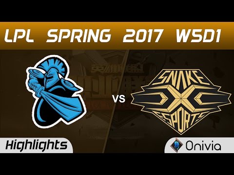 NB vs SS Highlights Game 3 LPL Spring 2017 W5D1 NewBee vs Snake
