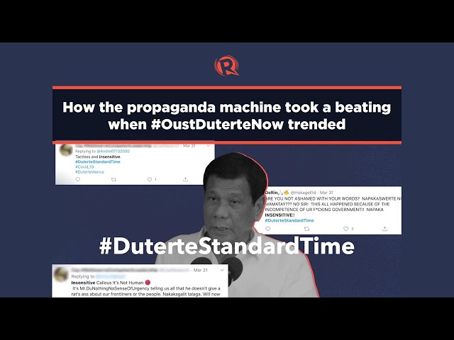 WATCH: How the propaganda machine took a beating when #OustDuterteNow trended