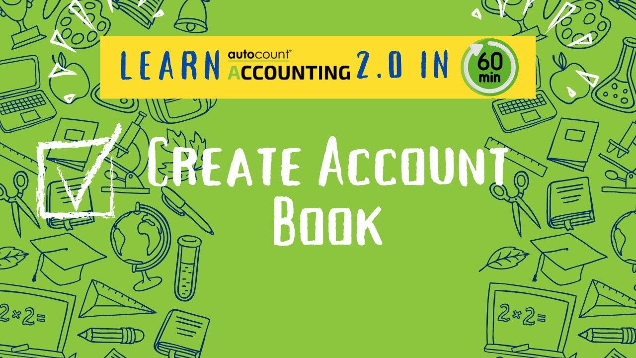 1  Create Account Book  in Accounting V2