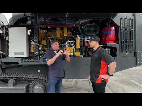 Sandvik showcase Leopard DI650i drill rig powered by its 10,000th Caterpillar engine at Conexpo 2023