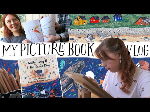 📖🎨my journey of illustrating & self publishing a picture book 🌊🦀artist diaries vlog