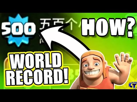 New world record!? level 500!! - clash of clans. #COCTECH