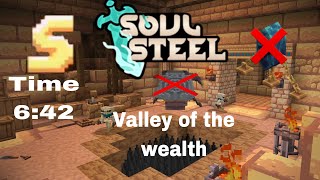 [S Rank] [No Dark altar or crystal] [Valley Of The Wealth] [6:42] || SoulSteel Minecraft Bedrock #MC