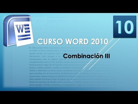 Curso Word 2010 AV Combinación III Vídeo 10