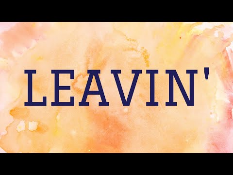 Jesse McCartney - Leavin’ | Lyrics Video