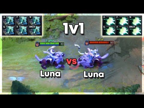 6x Gleipnir Luna vs 6x Mjollnir Luna | Level 30 Dota 2 1v1 | Who Will Win?
