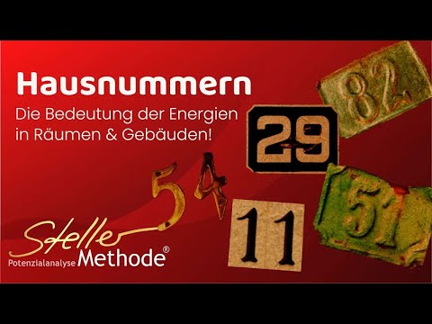 NumeroLogie - Bedeutung der Hausnummer Privat und geschäftlich 🔺Deine Persönlichkeit mit 7Steller