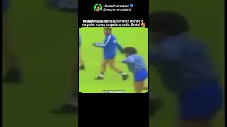 O Maradona dava sinais desde sempre...🤣 #futebol #maradona #engraçado