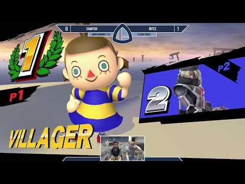 Sm4sh@Mines 114 - SSB100 (Marth) Vs. SAMFISH (Villager) - Losers Semifinals
