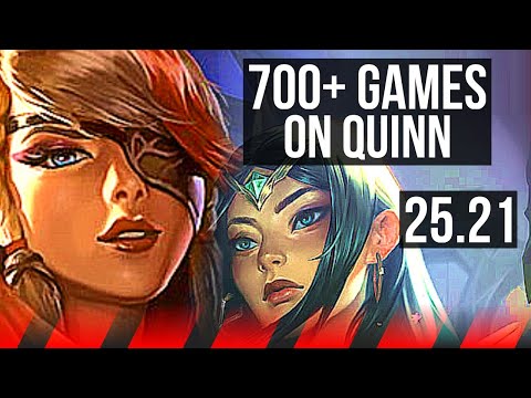 QUINN vs IRELIA (TOP) | 700+ games | KR Master | 25.21