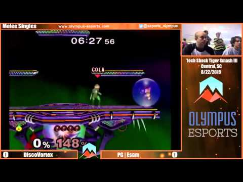 Tiger Smash III - PG | ESAM Vs. Disco Vortex - SSBM Pools - Smash Melee