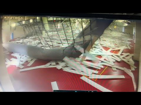 Taiwan earthquake: Video shows people flee as gym collapses during earthquake